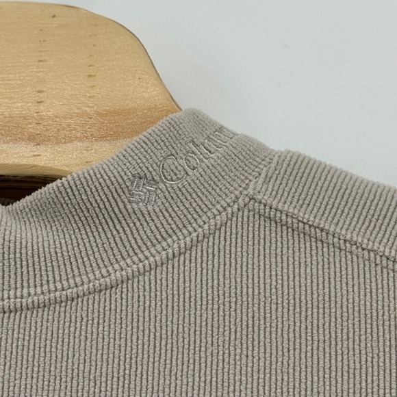 Mens Columbia Mock Utility Mock Neck Grandpa Core Long Sleeve Shirt Size M - Picture 4 of 12